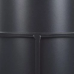 Beliani Pots, Cache-pots Et Jardinières D'extérieur Cache-pot D'extérieur En Métal Noir H28 -Parasols Soldes Magasin cache pot d exterieur en metal noir h28 4