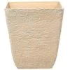 Beliani Pots, Cache-pots Et Jardinières D'extérieur Cache-pot D'extérieur En Pierre Beige H53 -Parasols Soldes Magasin cache pot d exterieur en pierre beige h53