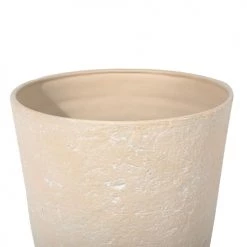 Beliani Pots, Cache-pots Et Jardinières D'extérieur Cache-pot D'extérieur En Pierre Beige H71 -Parasols Soldes Magasin cache pot d exterieur en pierre beige h71 2