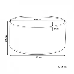 Beliani Pots, Cache-pots Et Jardinières D'extérieur Cache-pot D'extérieur En Pierre Blanc H22 -Parasols Soldes Magasin cache pot d exterieur en pierre blanc h22