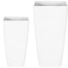 Beliani Pots, Cache-pots Et Jardinières D'extérieur Cache-pot D'extérieur En Pierre Blanc H57 76 -Parasols Soldes Magasin cache pot d exterieur en pierre blanc h57 76