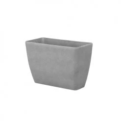 Beliani Pots, Cache-pots Et Jardinières D'extérieur Cache-pot D'extérieur En Pierre Gris H41 -Parasols Soldes Magasin cache pot d exterieur en pierre gris h41 2