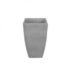 Beliani Pots, Cache-pots Et Jardinières D'extérieur Cache-pot D'extérieur En Pierre Gris H41 -Parasols Soldes Magasin cache pot d exterieur en pierre gris h41 3