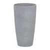 Beliani Pots, Cache-pots Et Jardinières D'extérieur Cache-pot D'extérieur En Pierre Gris H42