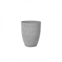 Beliani Pots, Cache-pots Et Jardinières D'extérieur Cache-pot D'extérieur En Pierre Gris H42 52 -Parasols Soldes Magasin cache pot d exterieur en pierre gris h42 52 2