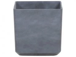Beliani Pots, Cache-pots Et Jardinières D'extérieur Cache-pot D'extérieur En Pierre Gris H43