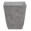 Beliani Pots, Cache-pots Et Jardinières D'extérieur Cache-pot D'extérieur En Pierre Gris H43