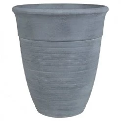 Beliani Pots, Cache-pots Et Jardinières D'extérieur Cache-pot D'extérieur En Pierre Gris H49 58 -Parasols Soldes Magasin cache pot d exterieur en pierre gris h49 58 2