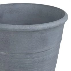 Beliani Pots, Cache-pots Et Jardinières D'extérieur Cache-pot D'extérieur En Pierre Gris H49 58 -Parasols Soldes Magasin cache pot d exterieur en pierre gris h49 58 3