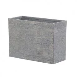 Beliani Pots, Cache-pots Et Jardinières D'extérieur Cache-pot D'extérieur En Pierre Gris H50 -Parasols Soldes Magasin cache pot d exterieur en pierre gris h50 2