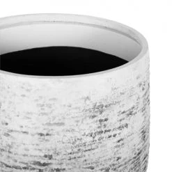 Beliani Pots, Cache-pots Et Jardinières D'extérieur Cache-pot D'extérieur En Pierre Gris H53 -Parasols Soldes Magasin cache pot d exterieur en pierre gris h53 2