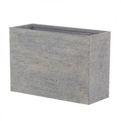 Beliani Pots, Cache-pots Et Jardinières D'extérieur Cache-pot D'extérieur En Pierre Gris H56 -Parasols Soldes Magasin cache pot d exterieur en pierre gris h56 2