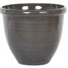Beliani Pots, Cache-pots Et Jardinières D'extérieur Cache-pot D'extérieur En Pierre Marron H38 -Parasols Soldes Magasin cache pot d exterieur en pierre marron h38
