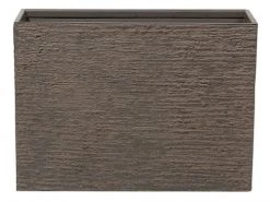 Beliani Pots, Cache-pots Et Jardinières D'extérieur Cache-pot D'extérieur En Pierre Marron H50