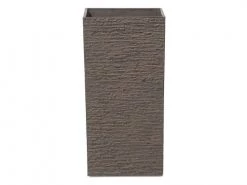 Beliani Pots, Cache-pots Et Jardinières D'extérieur Cache-pot D'extérieur En Pierre Marron H60