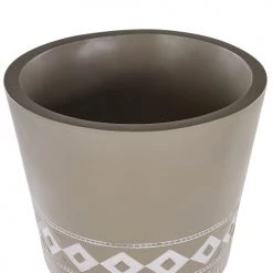 Beliani Pots, Cache-pots Et Jardinières D'extérieur Cache-pot D'extérieur En Plastique Beige H63 -Parasols Soldes Magasin cache pot d exterieur en plastique beige h63 2