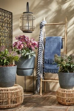 Mica Decorations Pots, Cache-pots Et Jardinières D'extérieur Cache-pot D'exterieur Noir H33,5 -Parasols Soldes Magasin cache pot d exterieur noir h33 5 1