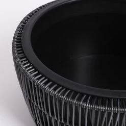 Mica Decorations Pots, Cache-pots Et Jardinières D'extérieur Cache-pot D'exterieur Noir (x2) -Parasols Soldes Magasin cache pot d exterieur noir x2 3