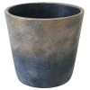 Decostars Pots, Cache-pots Et Jardinières D'extérieur Cache Pot De Fleurs En Ciment Gris Et Or H16cm -Parasols Soldes Magasin cache pot de fleurs en ciment gris et or h16cm