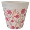 STC Pots, Cache-pots Et Jardinières D'extérieur Cache Pot En Bambou Fleurs Rouges H21cm -Parasols Soldes Magasin cache pot en bambou fleurs rouges h21cm