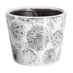 Ixia Pots, Cache-pots Et Jardinières D'extérieur Cache-pot En Céramique Blanche Vieillie D14cm