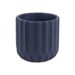 Present Time Pots, Cache-pots Et Jardinières D'extérieur Cache-pot En Ciment Bleu Foncé