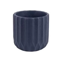 Present Time Pots, Cache-pots Et Jardinières D'extérieur Cache-pot En Ciment Marron -Parasols Soldes Magasin cache pot en ciment bleu fonce 5