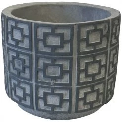 Unimasa Pots, Cache-pots Et Jardinières D'extérieur Cache Pot En Ciment Gris Foncé