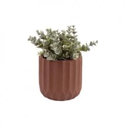 Present Time Pots, Cache-pots Et Jardinières D'extérieur Cache-pot En Ciment Marron -Parasols Soldes Magasin cache pot en ciment marron 4