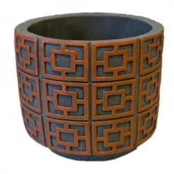 Unimasa Pots, Cache-pots Et Jardinières D'extérieur Cache Pot En Ciment Orange