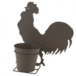 Aubry Gaspard Pots, Cache-pots Et Jardinières D'extérieur Cache-pot En Métal Rouillé