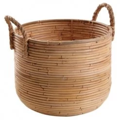 Aubry Gaspard Pots, Cache-pots Et Jardinières D'extérieur Cache-pot En Poelet Et Corde, Diamètre 29 Cm -Parasols Soldes Magasin cache pot en poelet et corde diametre 29 cm 2