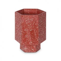 Zago Pots, Cache-pots Et Jardinières D'extérieur Cache-pot En Terrazzo Lie De Vin -Parasols Soldes Magasin cache pot en terrazzo lie de vin 3