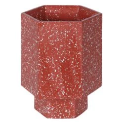 Zago Pots, Cache-pots Et Jardinières D'extérieur Cache-pot En Terrazzo Noir -Parasols Soldes Magasin cache pot en terrazzo lie de vin 5