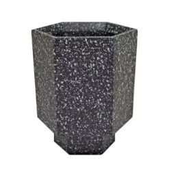 Zago Pots, Cache-pots Et Jardinières D'extérieur Cache-pot En Terrazzo Lie De Vin -Parasols Soldes Magasin cache pot en terrazzo noir