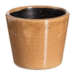 Ixia Pots, Cache-pots Et Jardinières D'extérieur Cache-pot Ocre En Céramique Vieillie H12cm -Parasols Soldes Magasin cache pot ocre en ceramique vieillie h12cm 1