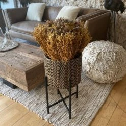 Now’s Home Pots, Cache-pots Et Jardinières D'extérieur Cache Pot Sur Pieds Noirs D27 H52 -Parasols Soldes Magasin cache pot sur pieds noirs d27 h52 3