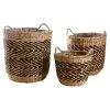 Aubry Gaspard Pots, Cache-pots Et Jardinières D'extérieur Cache-pots En Jacinthe (lot De 3) -Parasols Soldes Magasin cache pots en jacinthe lot de 3
