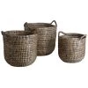 Aubry Gaspard Pots, Cache-pots Et Jardinières D'extérieur Cache-pots Ronds En Jonc Naturel Et Teinté (lot De 3) -Parasols Soldes Magasin cache pots ronds en jonc naturel et teinte lot de 3