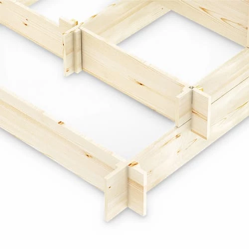 Alice's Garden Pots, Cache-pots Et Jardinières D'extérieur Carré Potager 5 étages, 5 Compartiments - Lavande - Bois Pin Canadien 5 Alice's Garden Pots, Cache-pots Et Jardinières D'extérieur Carré Potager 5 étages, 5 Compartiments - Lavande - Bois Pin Canadien – Image 3