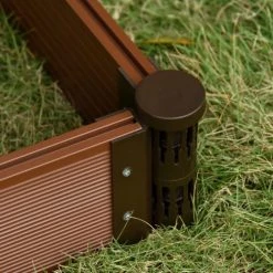 Outsunny Pots, Cache-pots Et Jardinières D'extérieur Carré Potager De Jardin Panneaux Modulables HDPE Marron -Parasols Soldes Magasin carre potager de jardin panneaux modulables hdpe marron 3