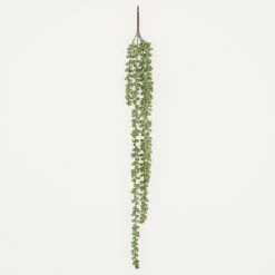 Ligne Déco Plantes D'intérieur Et Fleurs D'intérieur Chute Artificielle Retombante De Séneçon, H.80cm, Vert -Parasols Soldes Magasin chute artificielle retombante de senecon h 80cm vert 1