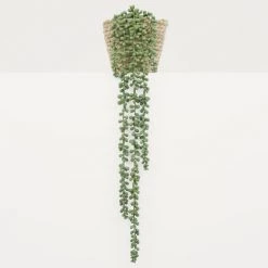 Ligne Déco Plantes D'intérieur Et Fleurs D'intérieur Chute Artificielle Retombante De Séneçon, H.80cm, Vert -Parasols Soldes Magasin chute artificielle retombante de senecon h 80cm vert 2