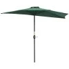 Outsunny Parasols Demi Parasol Balcon Vert -Parasols Soldes Magasin demi parasol balcon vert