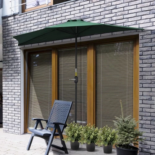 Outsunny Parasols Demi Parasol Balcon Vert 6 Outsunny Parasols Demi Parasol Balcon Vert – Image 4