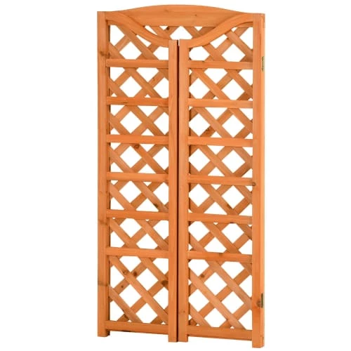 Outsunny Pots, Cache-pots Et Jardinières D'extérieur Étagère à Fleurs Pliable Avec 4 étagères Réglables En Sapin 7 Outsunny Pots, Cache-pots Et Jardinières D'extérieur Étagère à Fleurs Pliable Avec 4 étagères Réglables En Sapin – Image 5