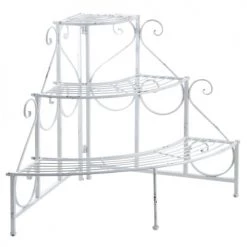 Aubry Gaspard Pots, Cache-pots Et Jardinières D'extérieur Etagère D'angle Porte-pots