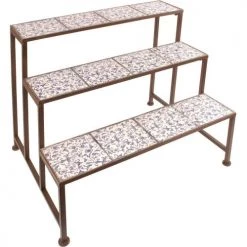 Esschert Design Pots, Cache-pots Et Jardinières D'extérieur Etagère En Céramique Et Fer Forgé