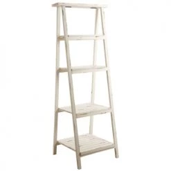 Aubry Gaspard Pots, Cache-pots Et Jardinières D'extérieur Etagère Pliante En Bois Vieilli