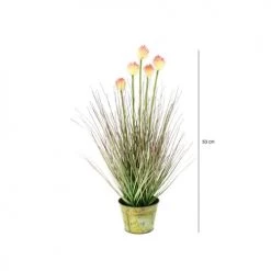 Pirouette Paris Plantes D'intérieur Et Fleurs D'intérieur Graminée Artificielle Avec Pot En Zinc H53 -Parasols Soldes Magasin graminee artificielle avec pot en zinc h53 5